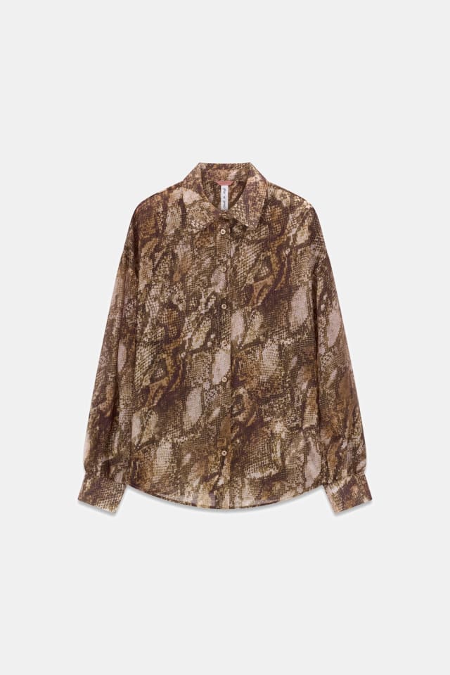 Camisa de mistura de viscose