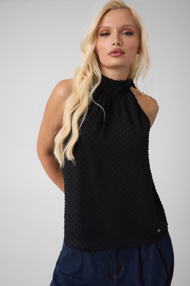 Top de gola halter