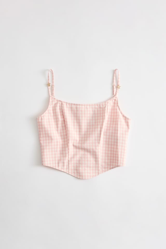 Printed corset top