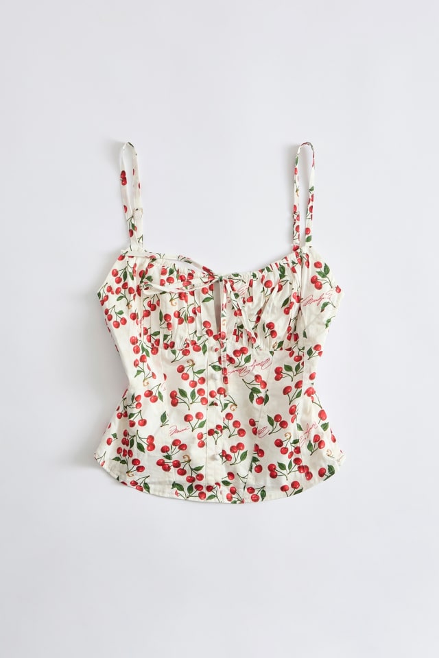 Printed corset top