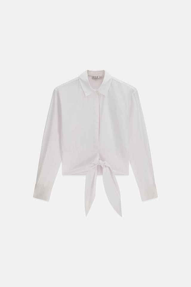 Blusa cropped com decote canoa