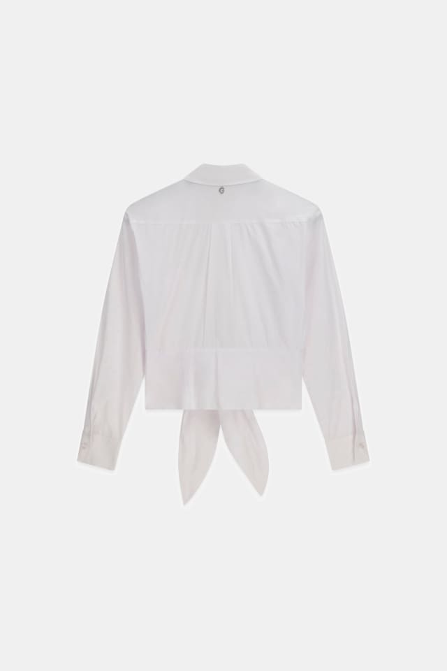 Blusa cropped com decote canoa