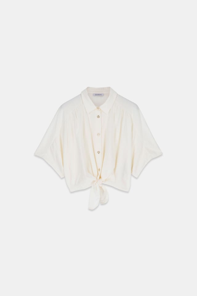 Blusa cropped com laço