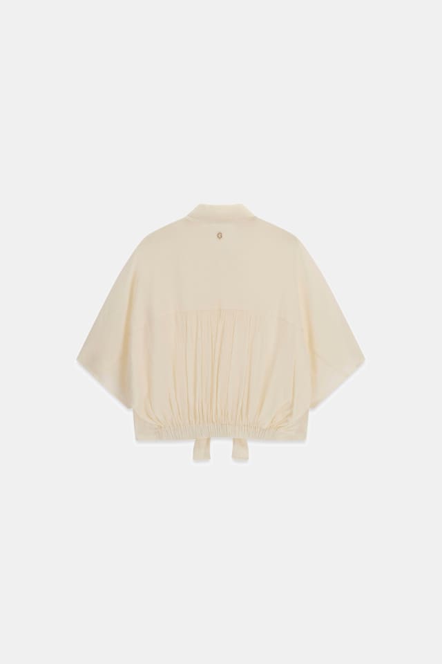 Blusa cropped com laço