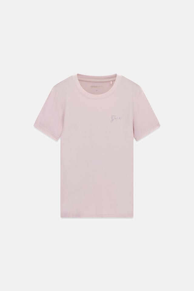 Camiseta con logo de pedrería