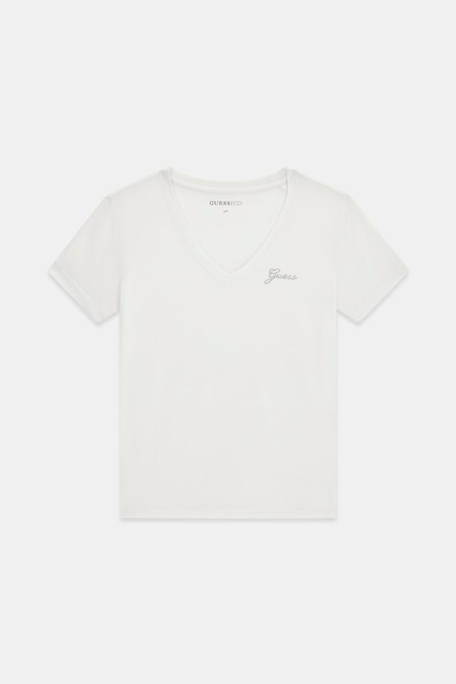 Camiseta con logo de pedrería