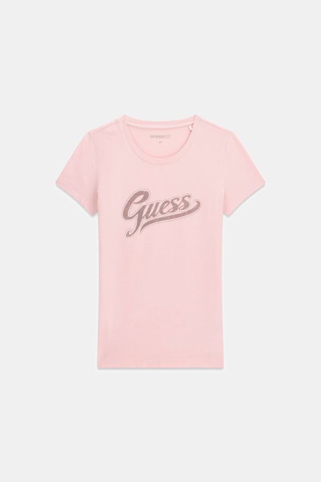 Camiseta con logo glitter