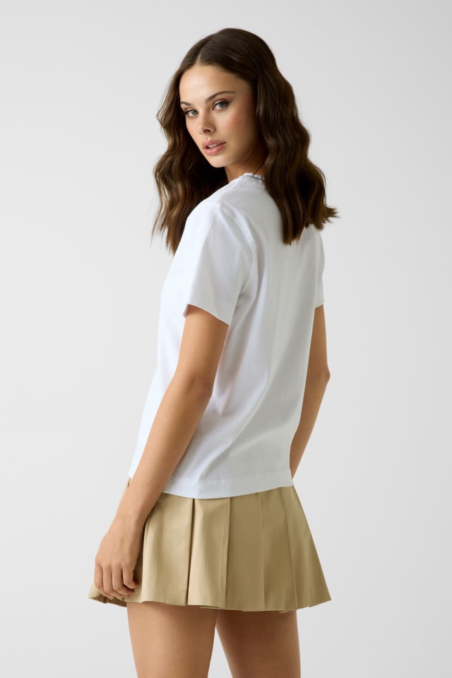 T-Shirt mit Pailletten-Logo