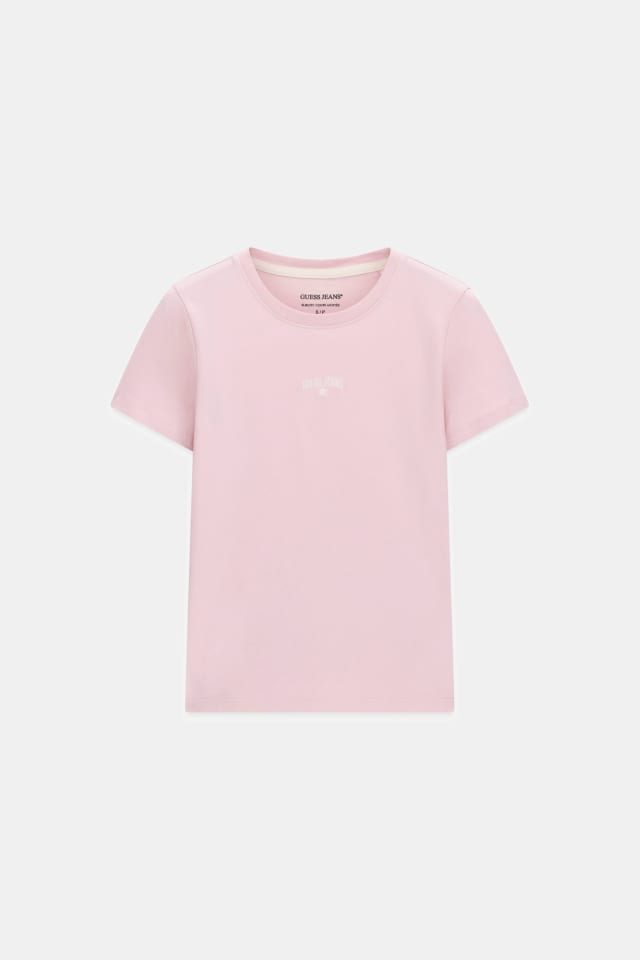 Camiseta con logo bordado