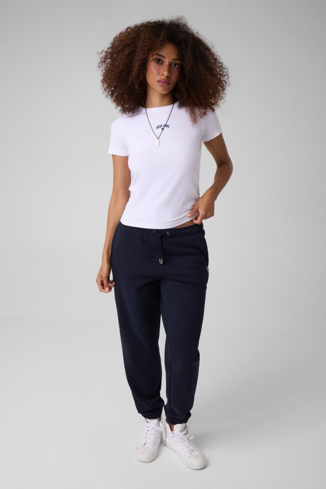 T-Shirt mit gesticktem Logo