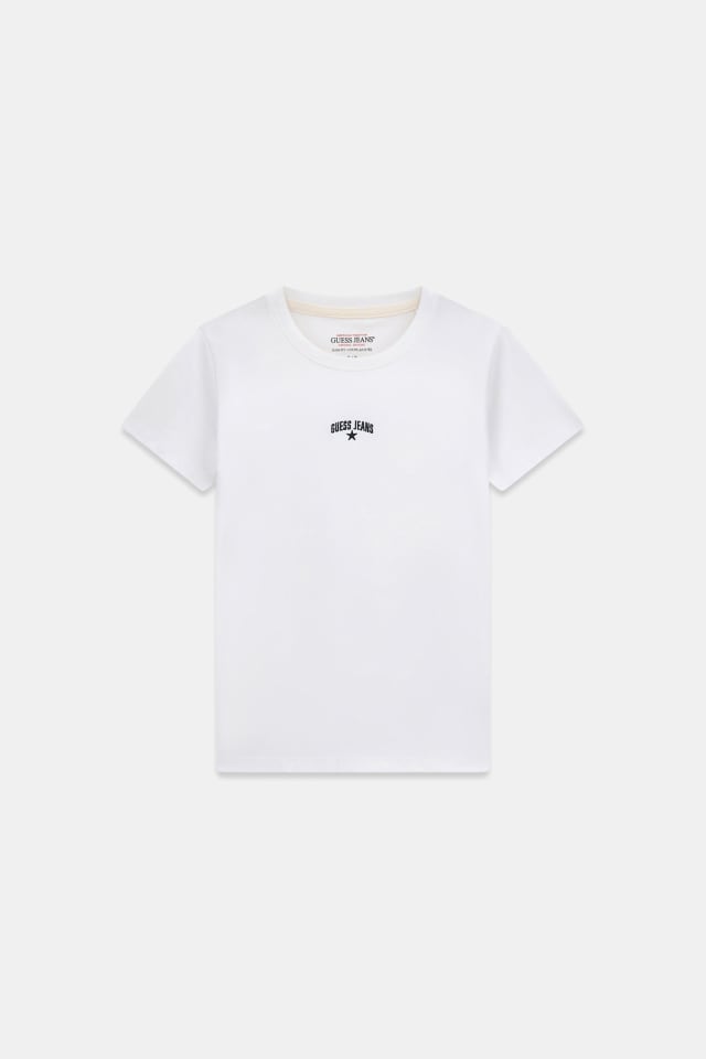 Camiseta con logo bordado