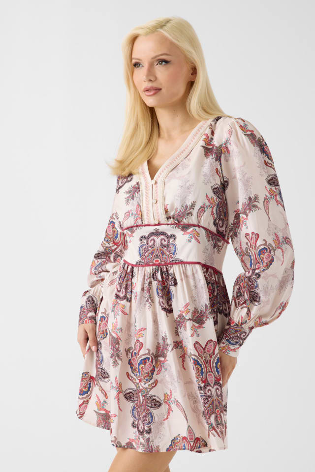 Printed mini dress