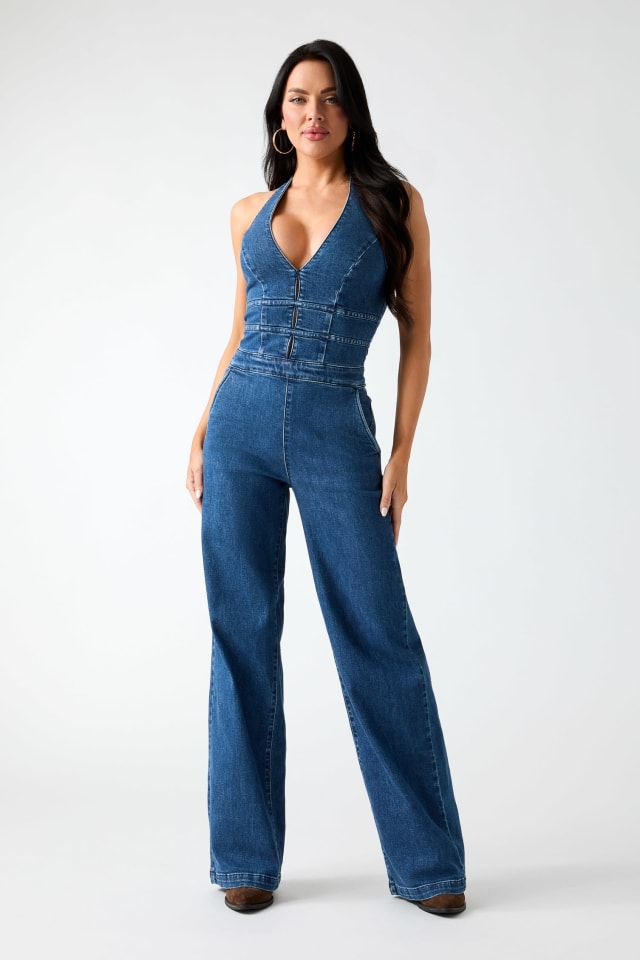 Macacão de denim