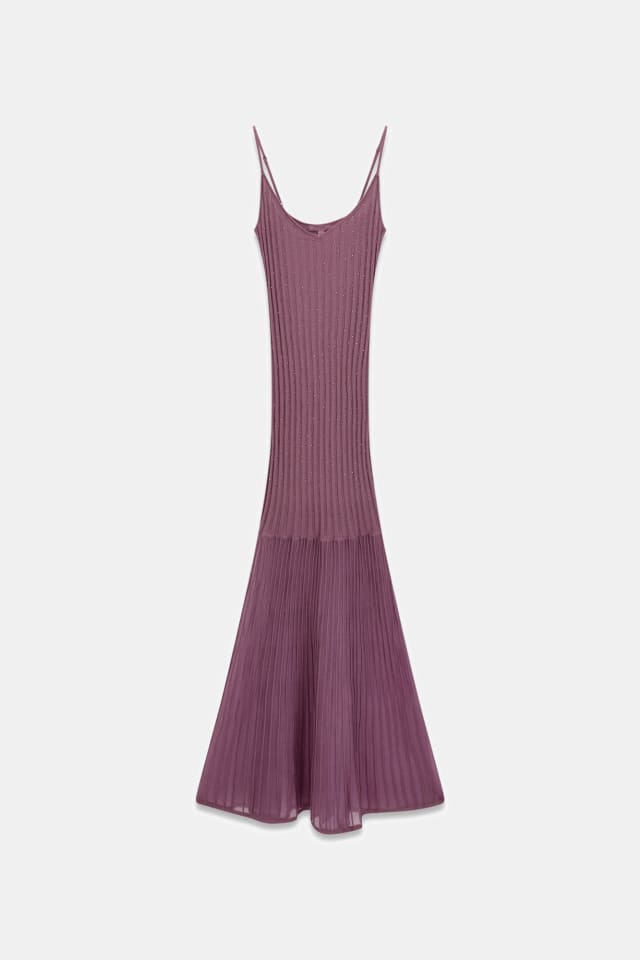 Canelado longo dress