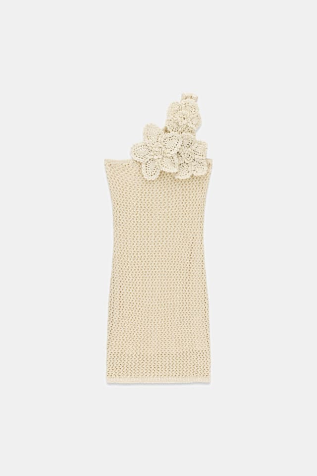 Flores de crochê dress