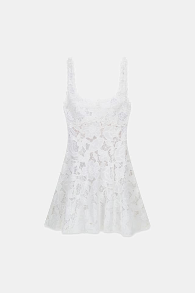 Vestido mini de encaje