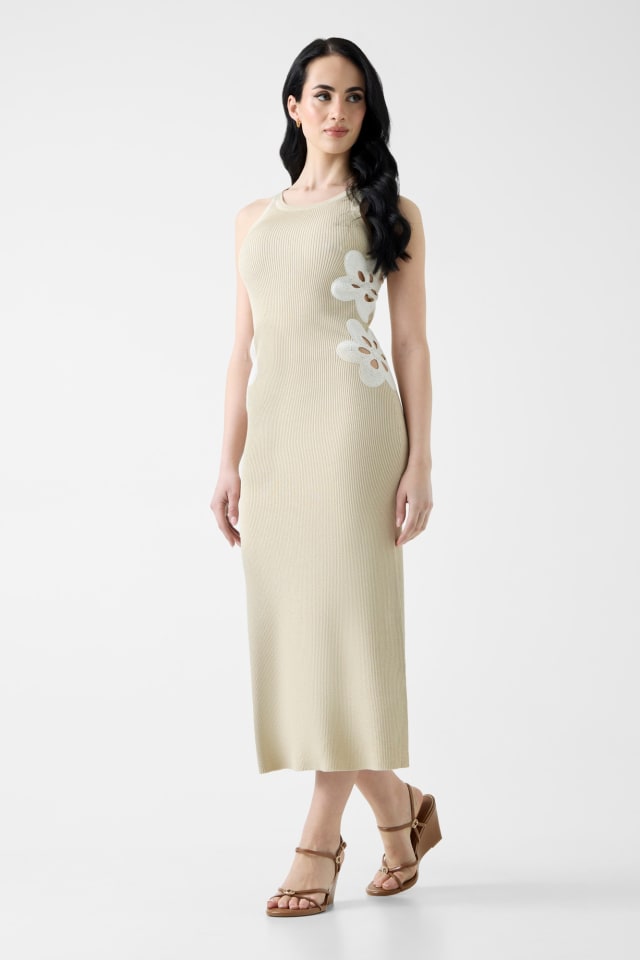 Lurex longo dress