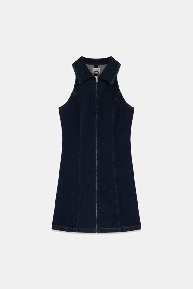 Mini denim dress