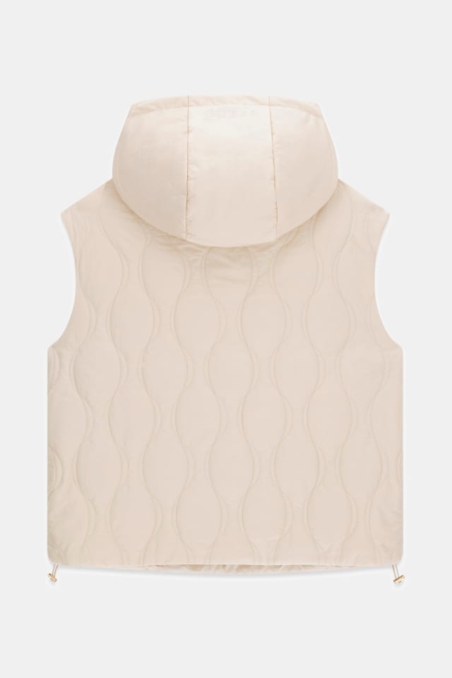 Chaleco acolchado con capucha