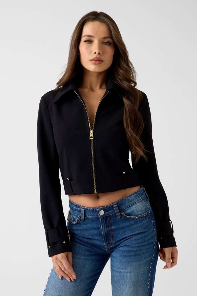 Chaqueta trucker recortada
