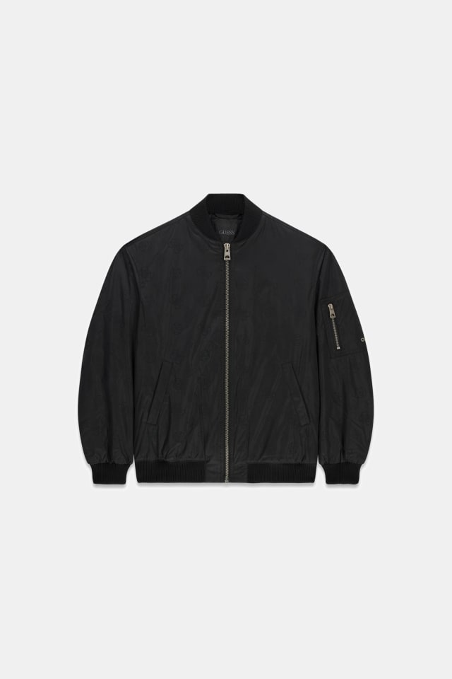 Chaqueta bomber con logo
