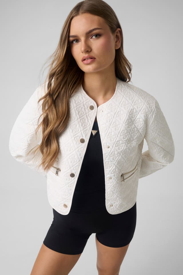 Chaqueta acolchada con logo