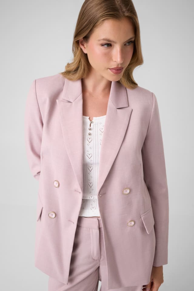 Blazer de abotoamento duplo