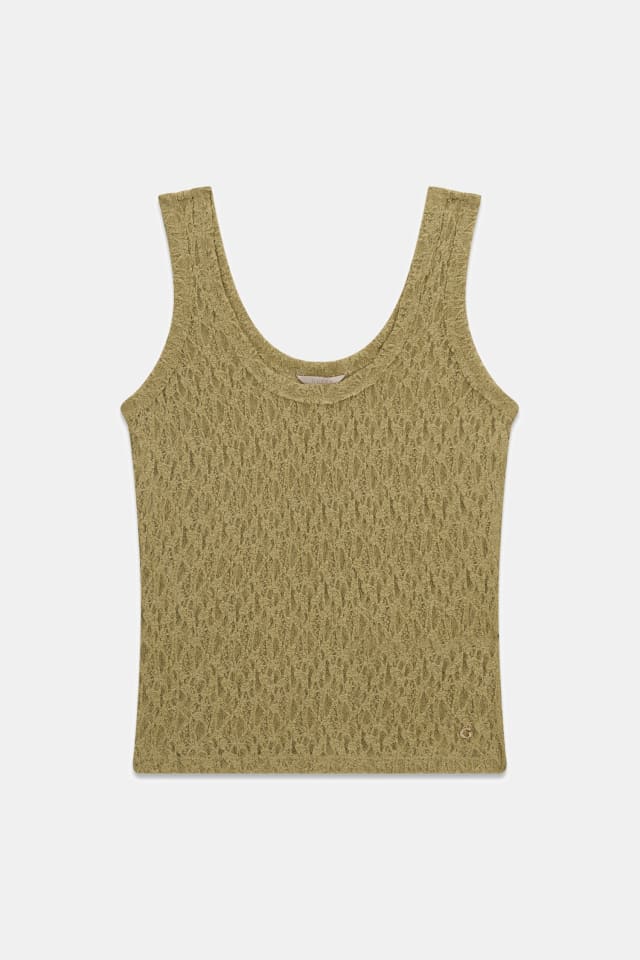 Top de renda com alças