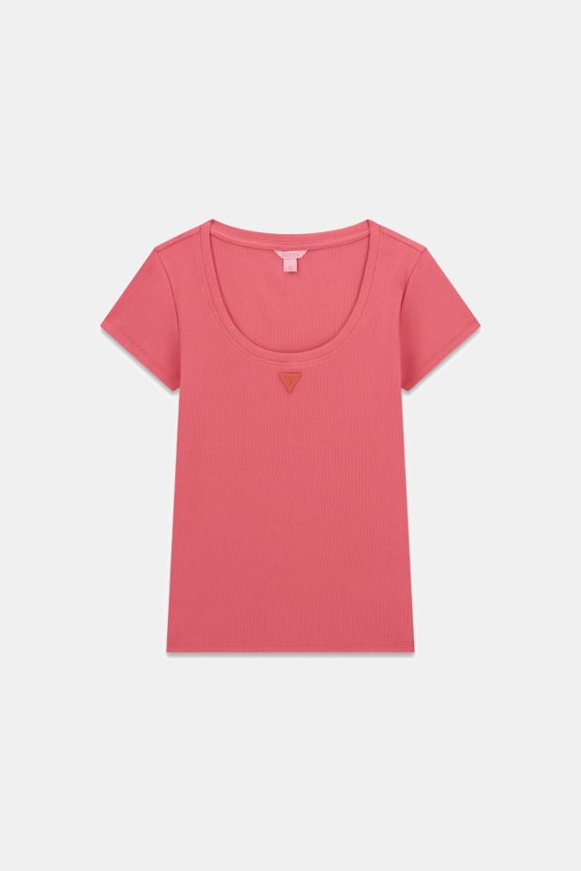 T-shirt met logo patch