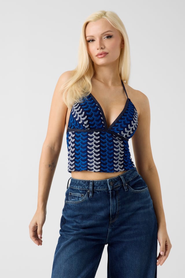 Strikket cropped top