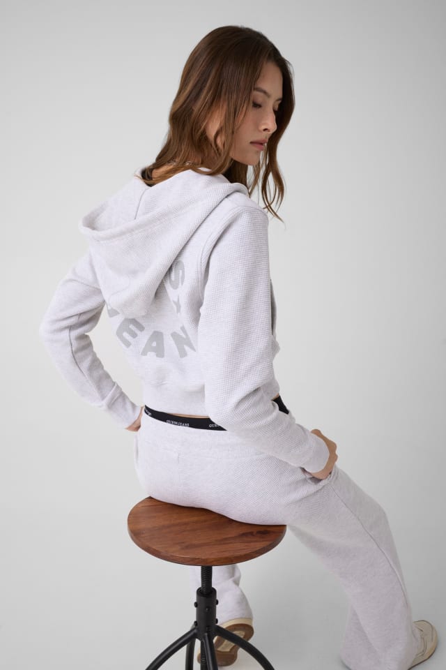 Baumwoll-Waffel-Sweatshirt