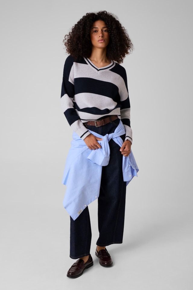 V-Ausschnitt Pullover