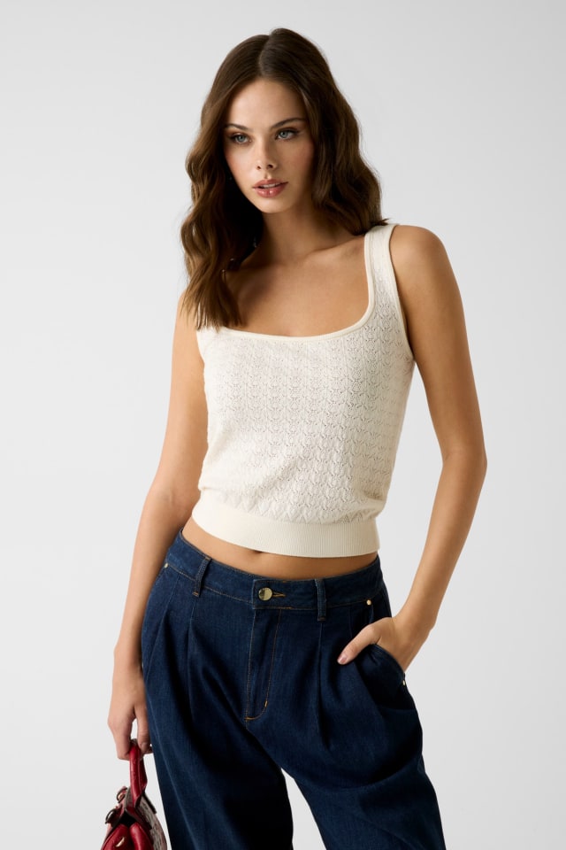Gebreide tanktop