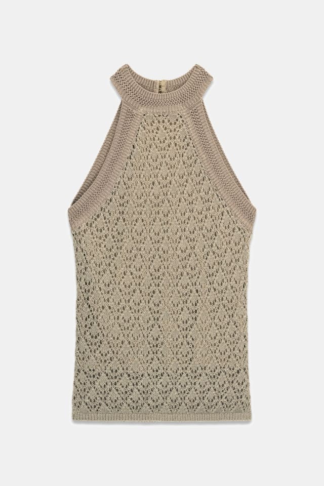 Suéter con cuello halter