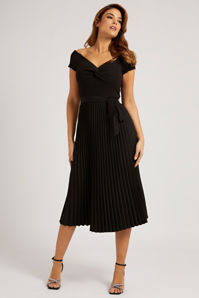Sweater-Plisseekleid