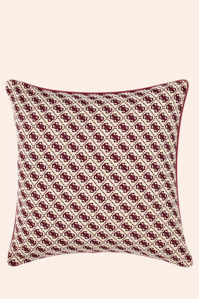 Quadratisches Kissen 4G-Jacquard-Logo