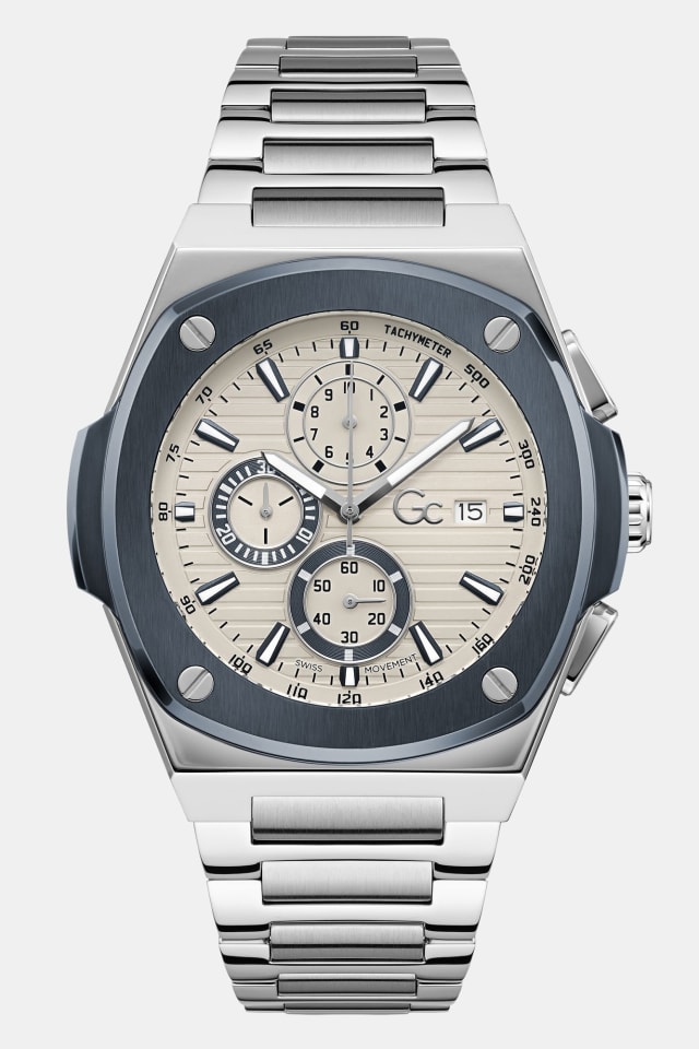 Reloj GC  multifunción de acero inoxidable 44 mm