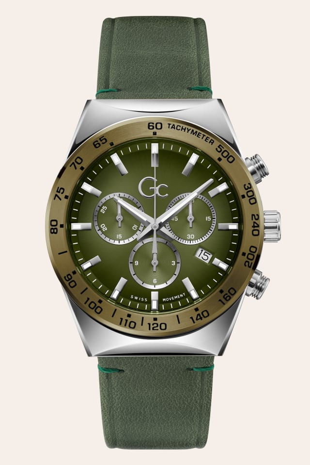 Reloj Gc cronógrafo de cuero