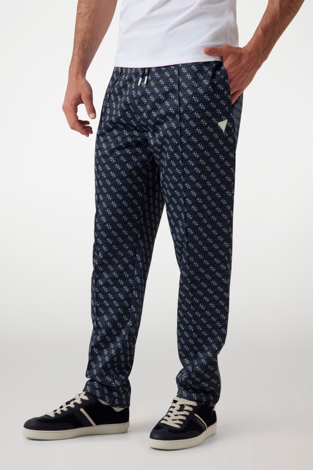 GUESS® Tamamı logolu jogger pantolon Erkek