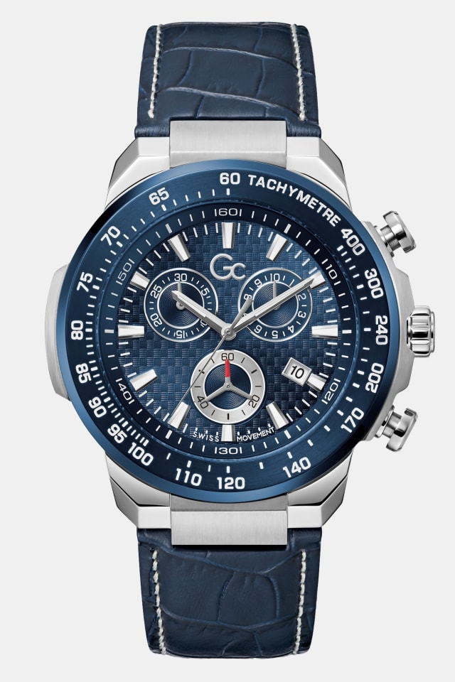 GC leather chronograph watch