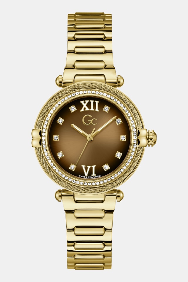 Montre analogique en acier inoxydable GC 36,5 mm