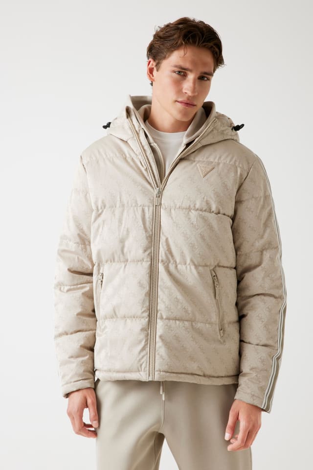 Casaco puffer com capuz 4G