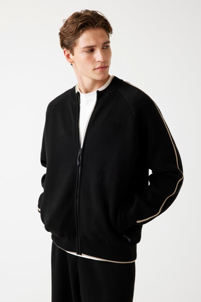 Full-zip logo sweatshirt Men | GUESS® Past Collections