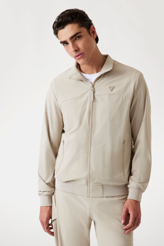 Giacca ripstop con zip intera