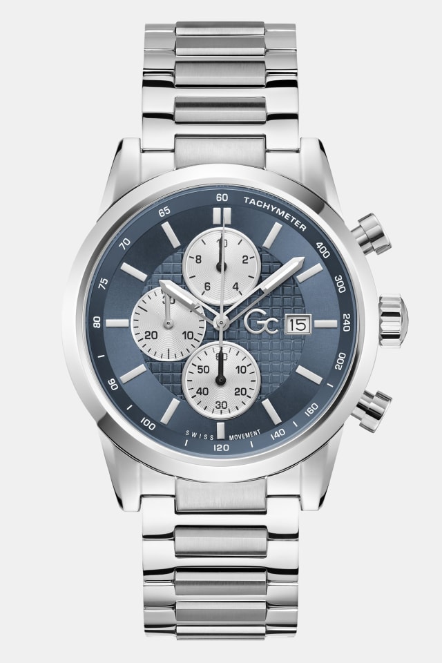 GC multi-function watch in stainless steel 42 mm