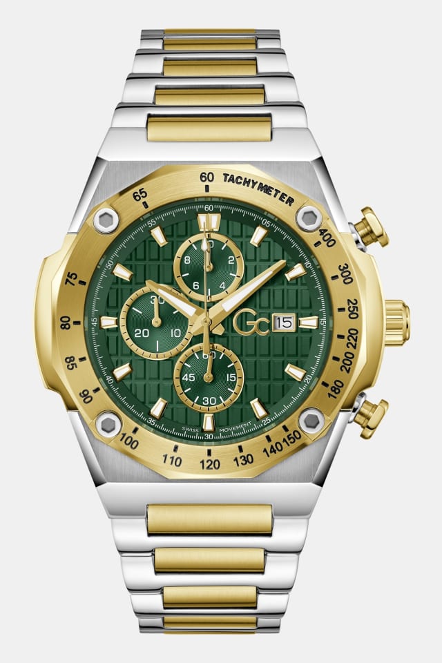 Montre multifonction en acier inoxydable GC 45 mm