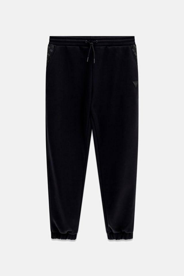 Pantalones con parche de logo