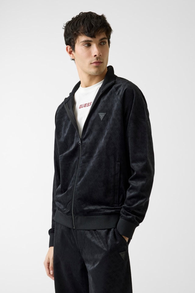 Velvet Full-zip Sweatshirt