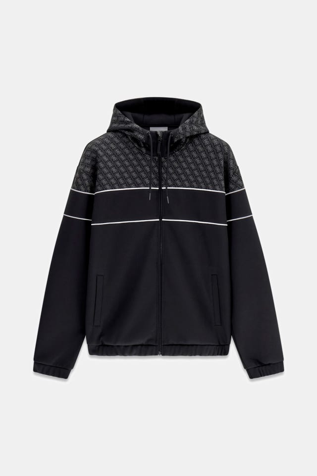 Sudadera con capucha en bloques de color