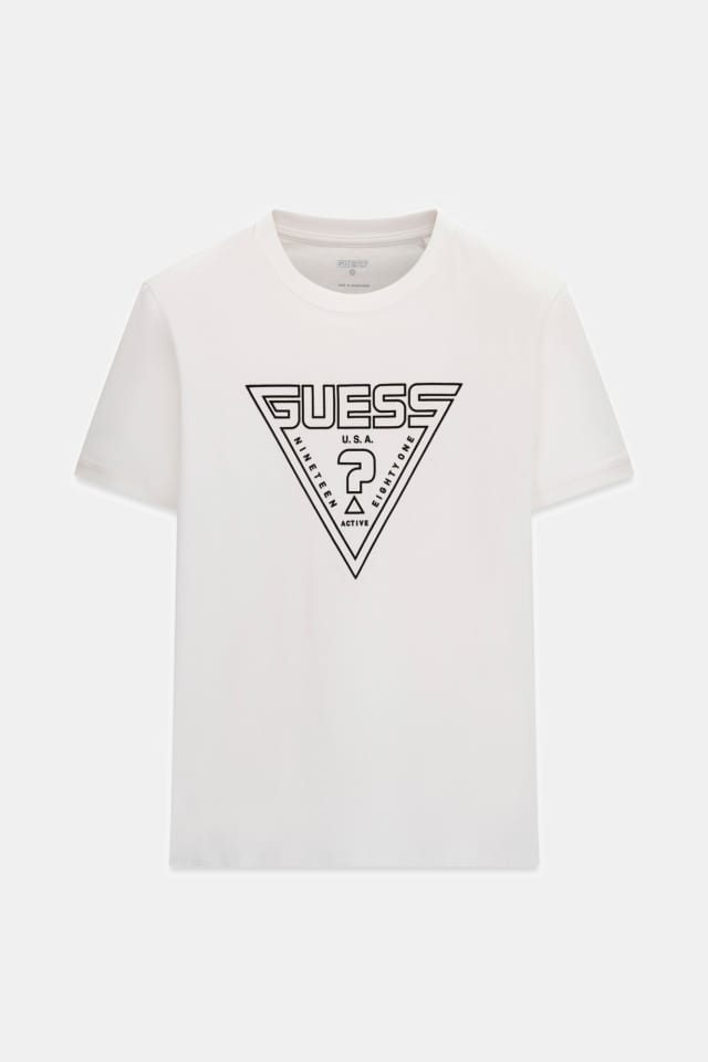 Camiseta com logo triangular